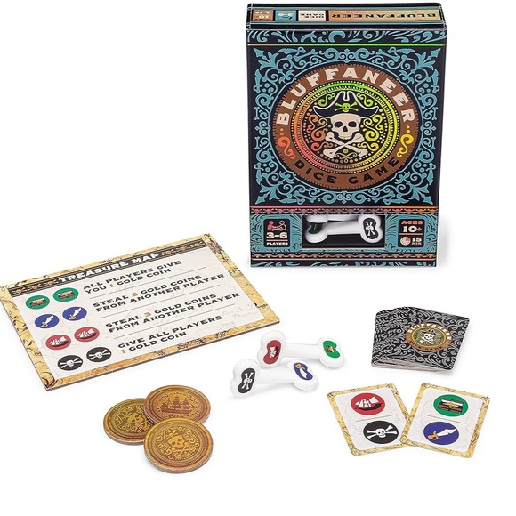 Bluffaneer Dice Game Family Party Game Bone-Shaped Dice Board Game - Picture 4 of 4